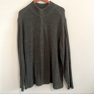 Columbia Olive Green 1/4 Zip Mock Turtleneck Pullover